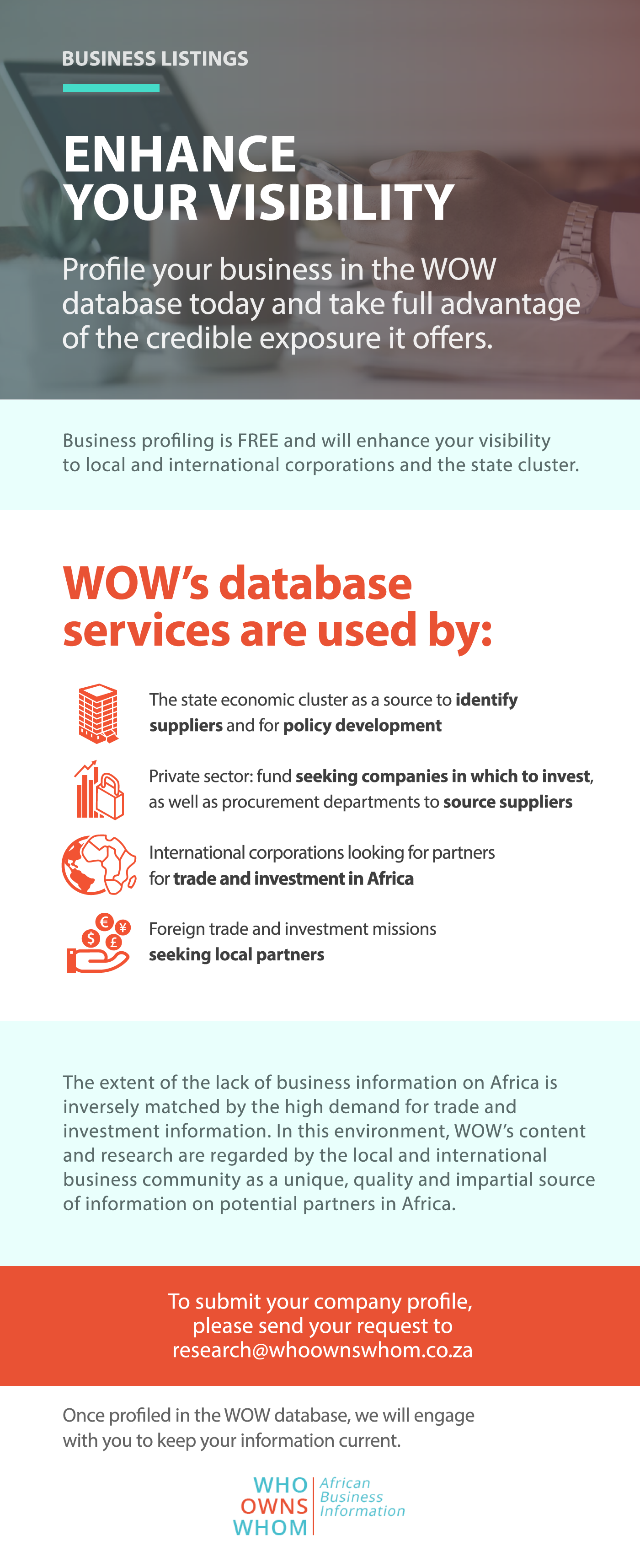 list your business with who owns whom